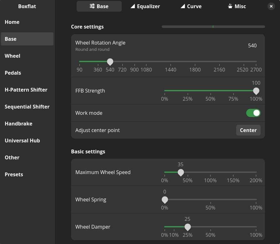 Boxflat - Moza Racing controls in Linux